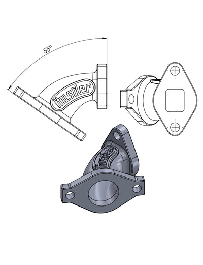 Sachs KM48 Alloy Intake Manifold